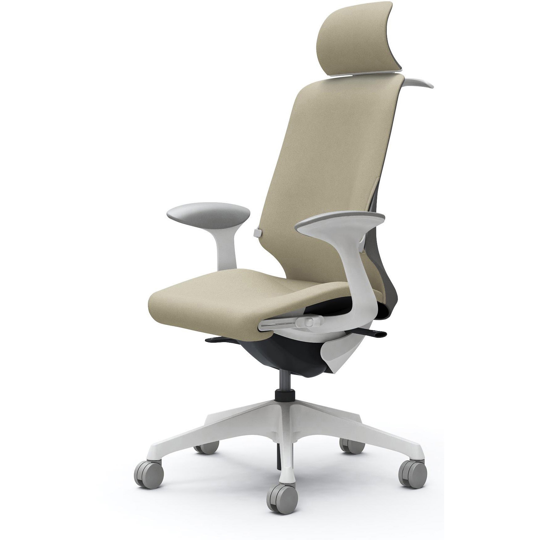 CT2FAD FXW2 スフィア，固定肘，EXハイ，ノーマルナイロンC，座調節有，ハンガー有，ランバー有 オカムラ(岡村製作所) インターロック ホワイト   CT2FAD FXW2