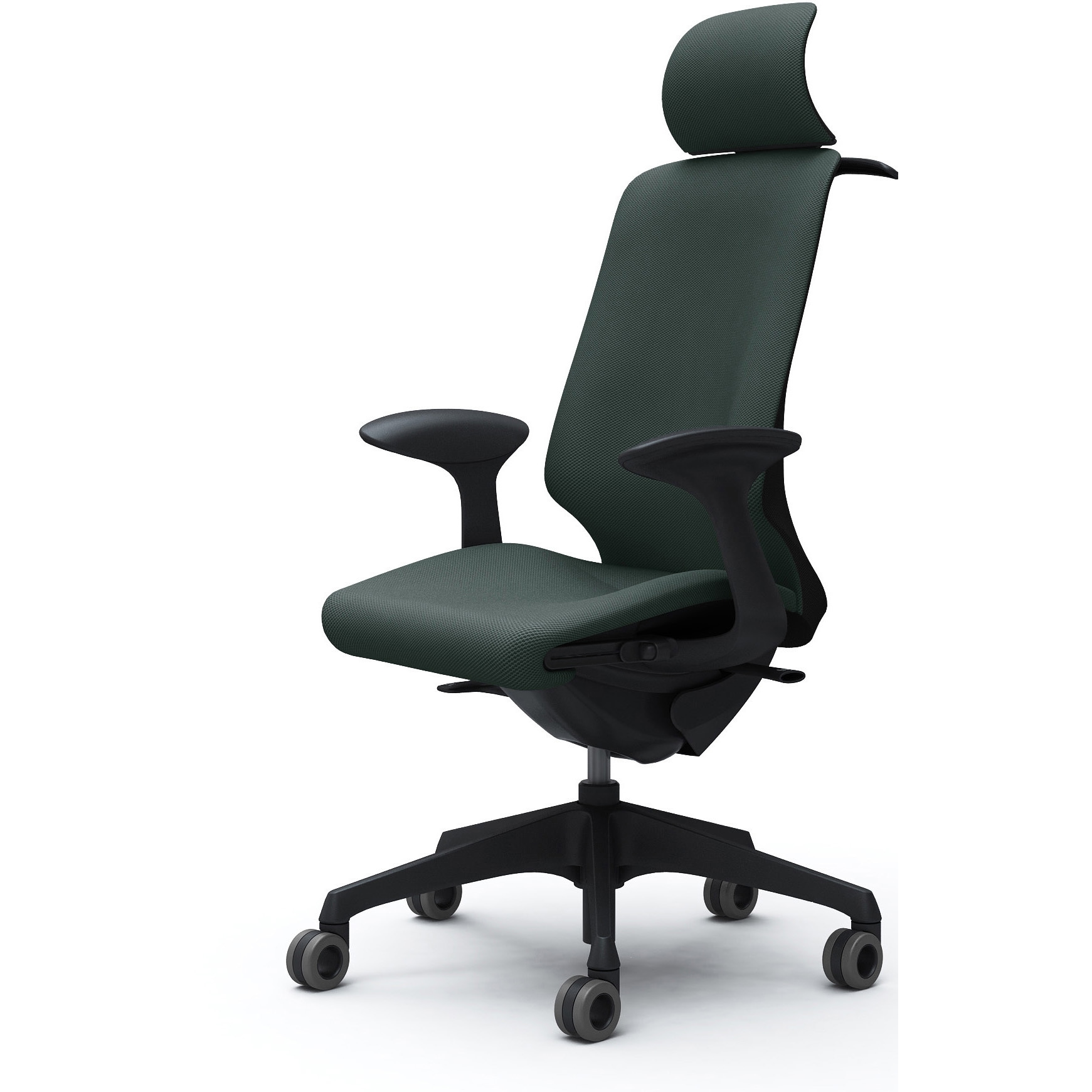 CT2FFA FRU5 スフィア，固定肘，EXハイ，ホローウレタンC，座調節有，ハンガー有 オカムラ(岡村製作所) リネット ブラック   CT2FFA FRU5