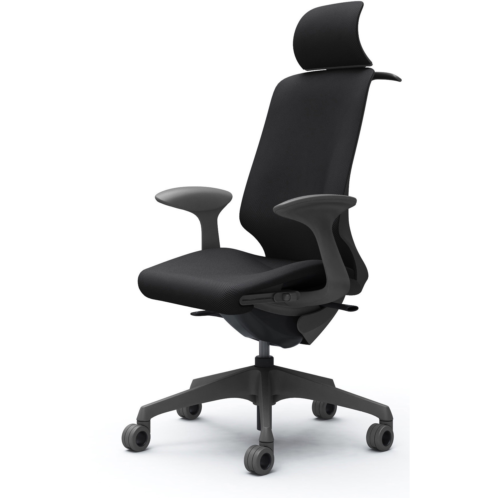 CT2FFE FRU1 スフィア，固定肘，EXハイ，ホローウレタンC，座調節有，ハンガー有 オカムラ(岡村製作所) リネット ダークグレー   CT2FFE FRU1 82,390円