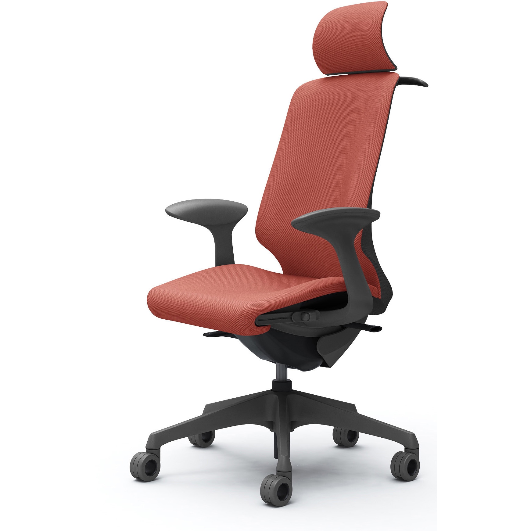 CT2FFE FRU9 スフィア，固定肘，EXハイ，ホローウレタンC，座調節有，ハンガー有 オカムラ(岡村製作所) リネット ダークグレー   CT2FFE FRU9