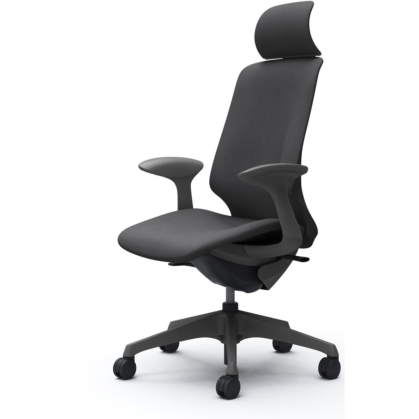 CT2GAE FXW0 スフィア，固定肘，EXハイ，ノーマルナイロンC，座調節無 オカムラ(岡村製作所) インターロック ダークグレー   CT2GAE FXW0