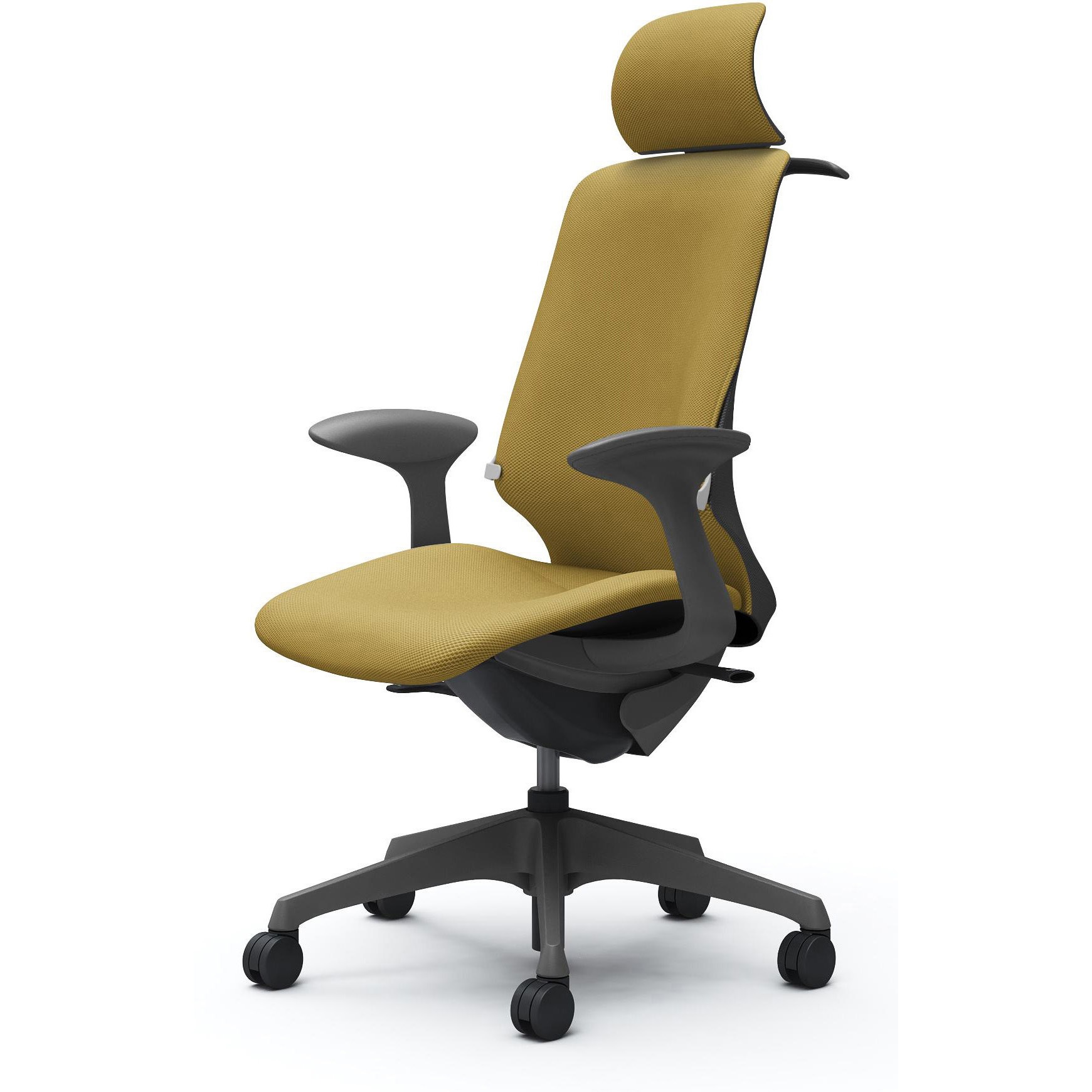 CT2HAF FRU8 スフィア，固定肘，EXハイ，ノーマルナイロンC，座調節無，ハンガー有，ランバー有 オカムラ(岡村製作所) リネット ダークグレー   CT2HAF FRU8