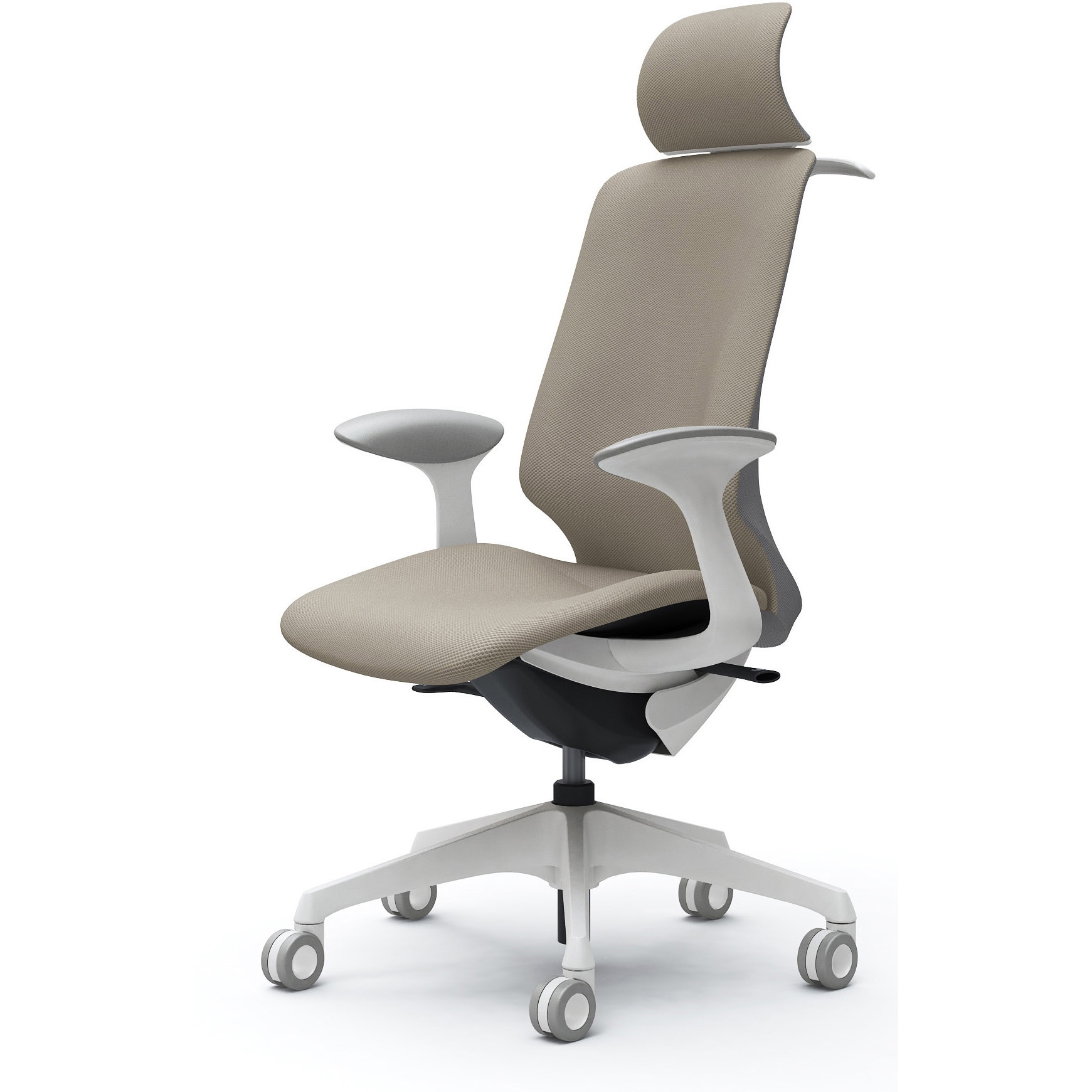 CT2HFC FRU7 スフィア，固定肘，EXハイ，ホローウレタンC，座調節無，ハンガー有 オカムラ(岡村製作所) リネット ホワイト   CT2HFC FRU7