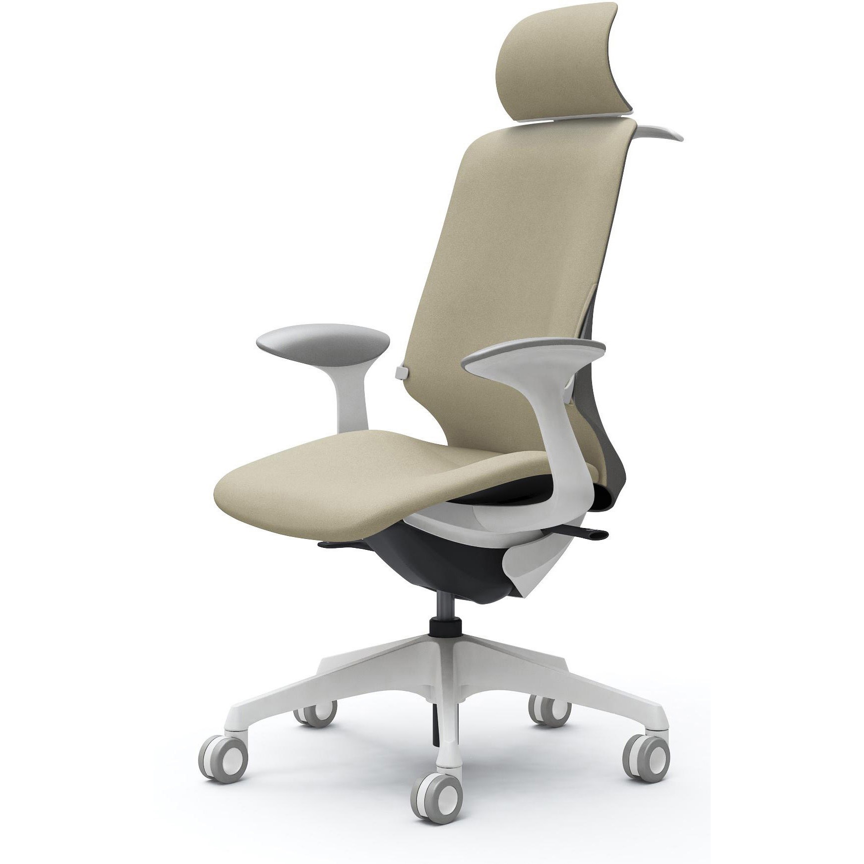 CT2HFD FXW2 スフィア，固定肘，EXハイ，ホローウレタンC，座調節無，ハンガー有，ランバー有 オカムラ(岡村製作所) インターロック ホワイト   CT2HFD FXW2