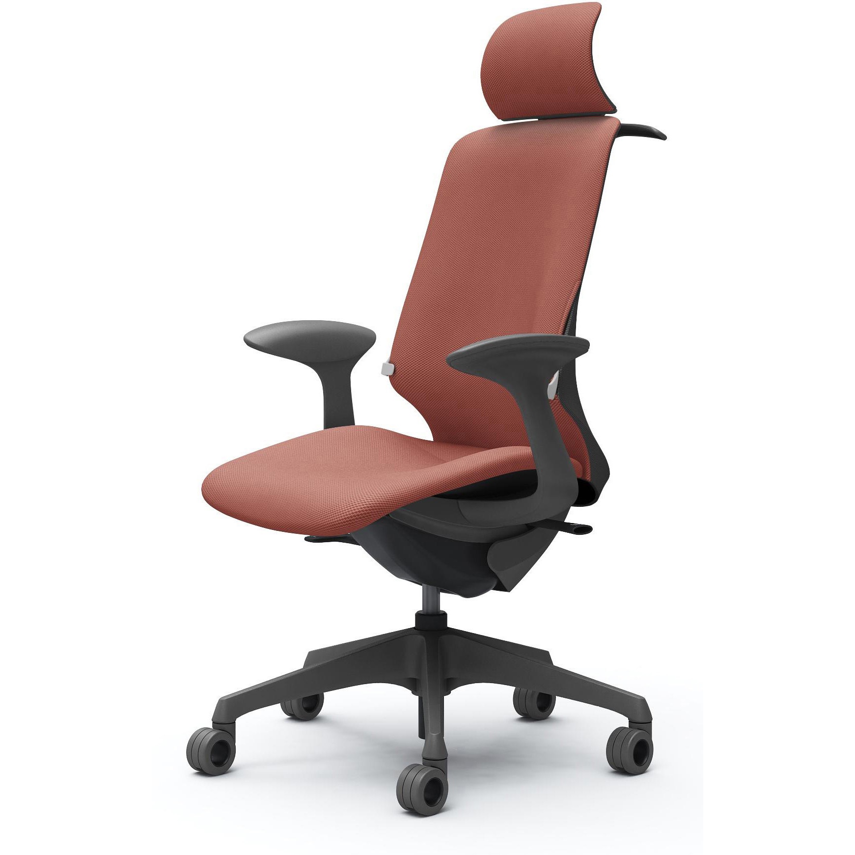 CT2HFF FRU9 スフィア，固定肘，EXハイ，ホローウレタンC，座調節無，ハンガー有，ランバー有 オカムラ(岡村製作所) リネット ダークグレー   CT2HFF FRU9