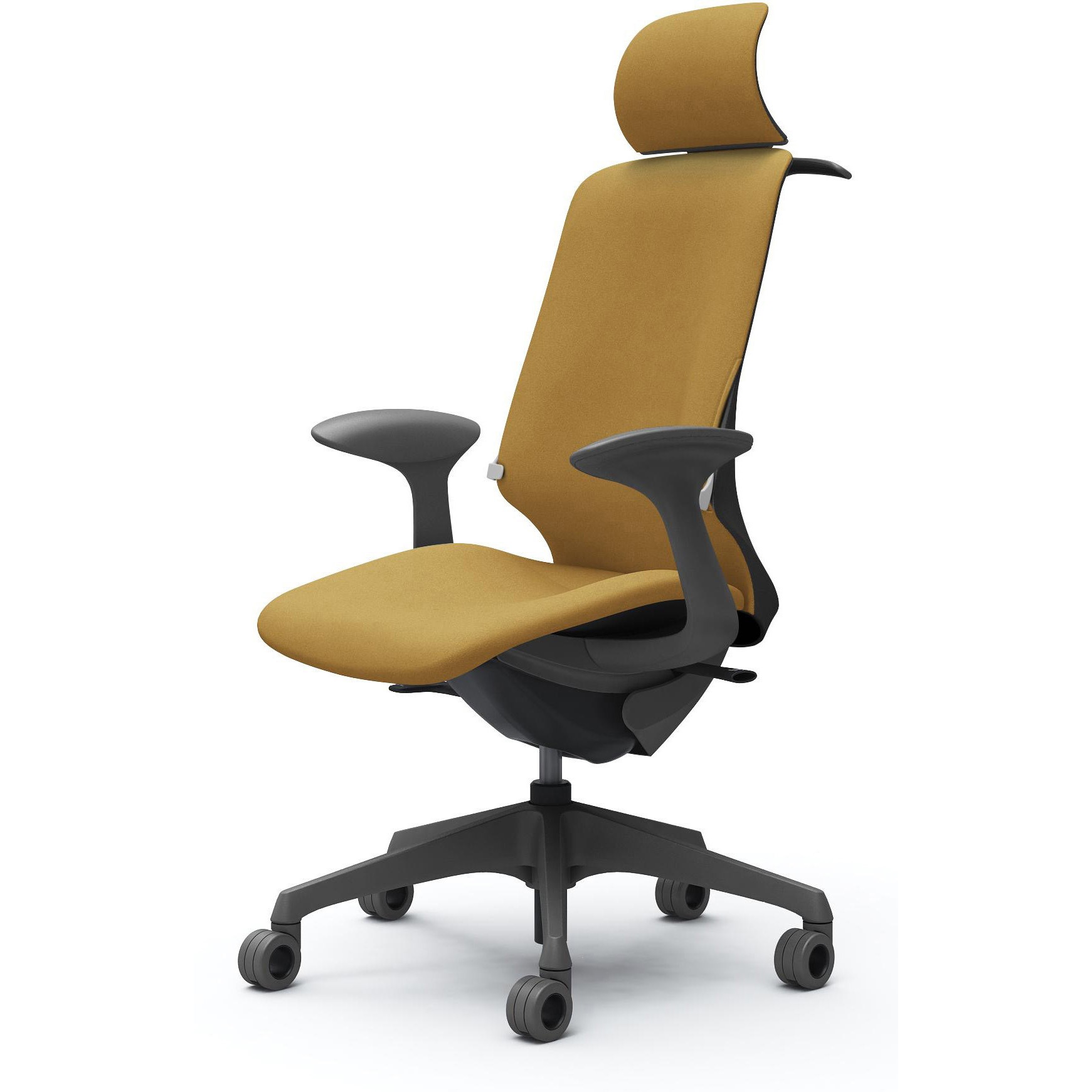 CT2HFF FXW7 スフィア，固定肘，EXハイ，ホローウレタンC，座調節無，ハンガー有，ランバー有 オカムラ(岡村製作所) インターロック ダークグレー   CT2HFF FXW7