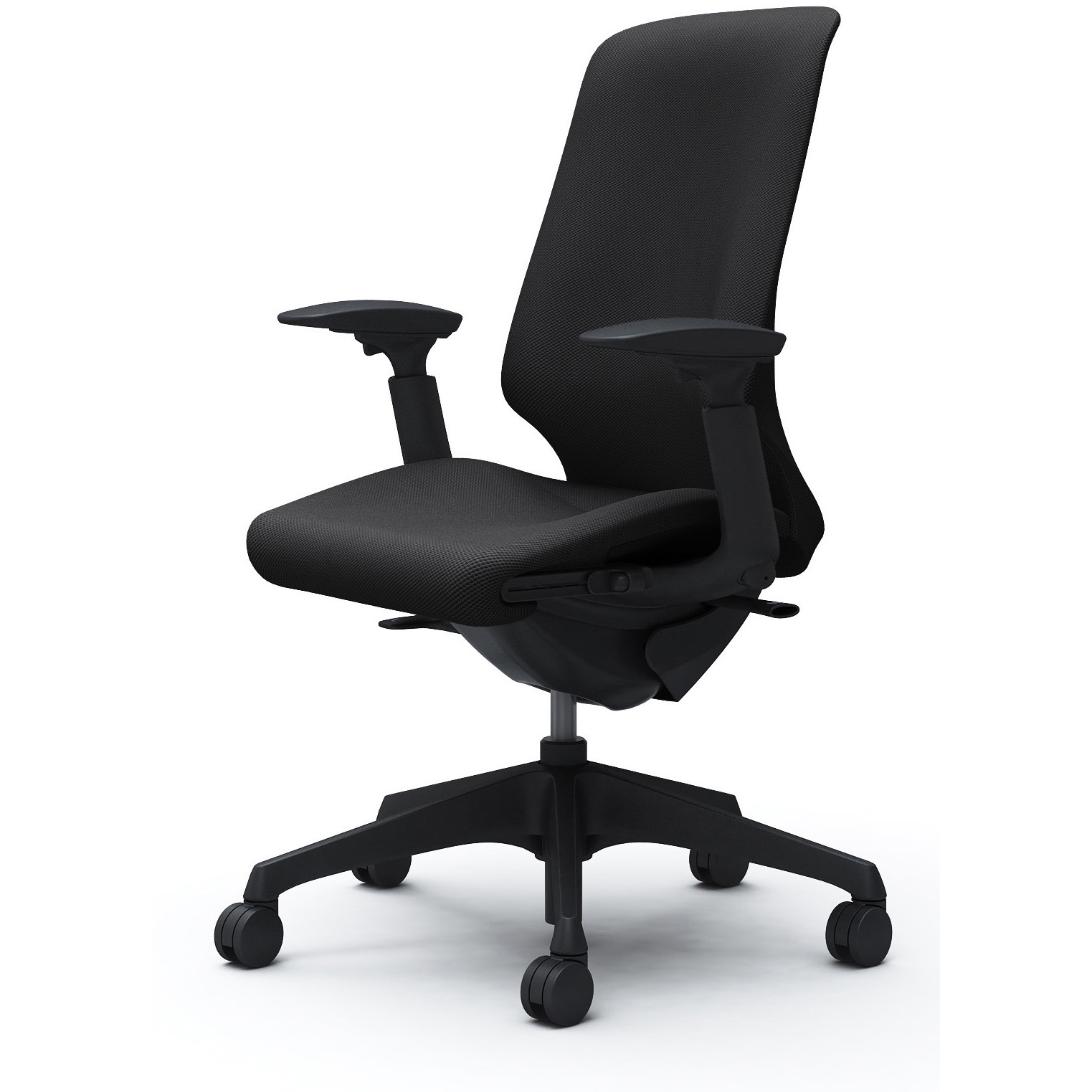 CT4AAA FRU1 スフィア，可動肘，ハイ，ノーマルナイロンC，座調節有 オカムラ(岡村製作所) リネット ブラック   CT4AAA FRU1 60,390円