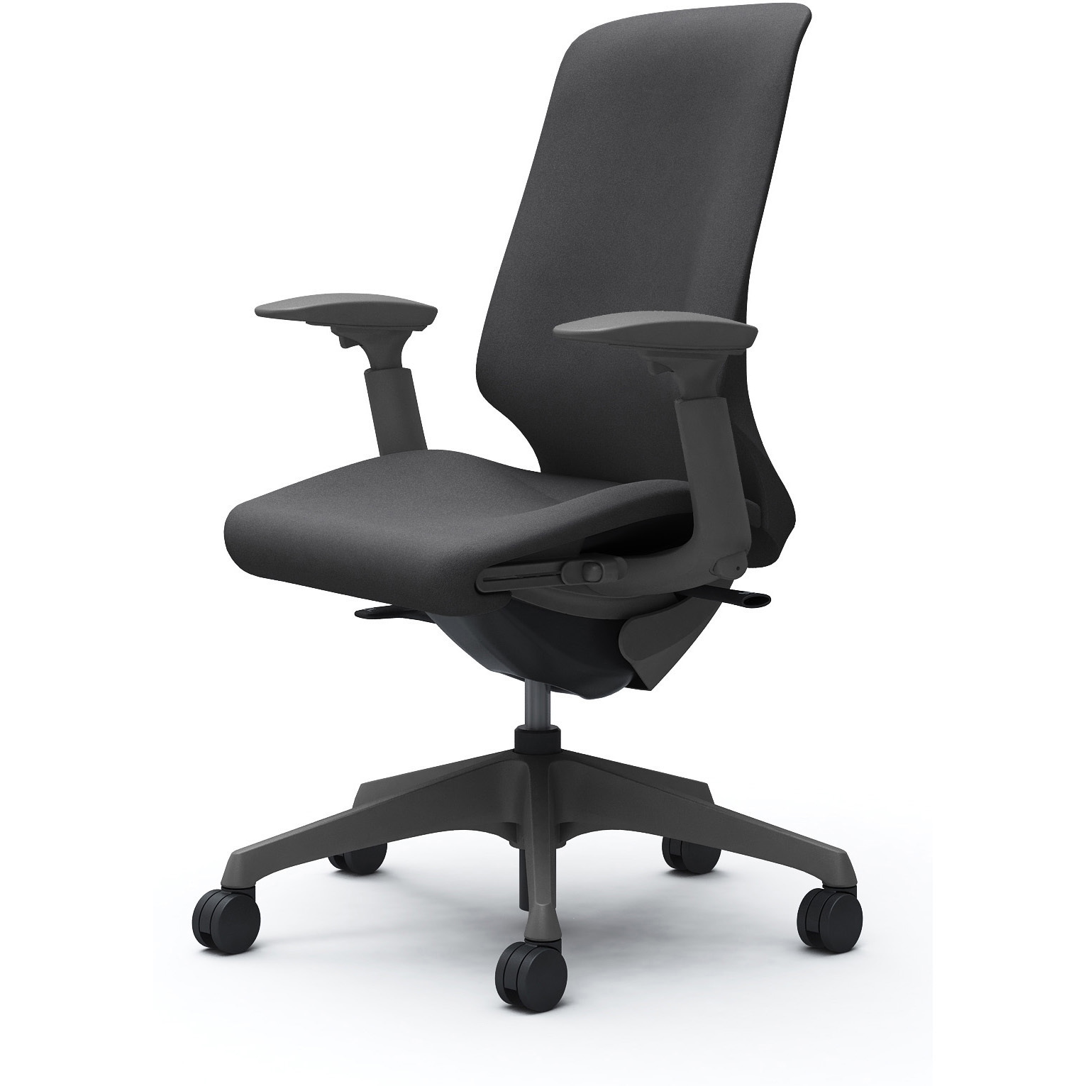 CT4AAE FXW0 スフィア，可動肘，ハイ，ノーマルナイロンC，座調節有 オカムラ(岡村製作所) インターロック ダークグレー   CT4AAE FXW0