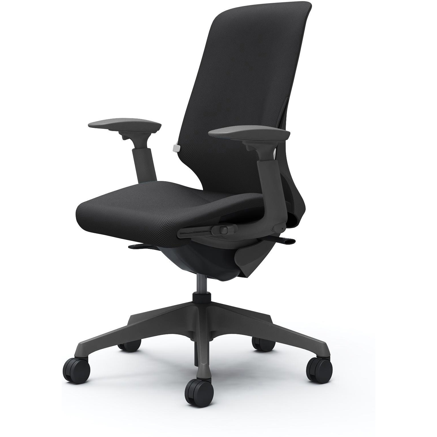 CT4AAF FRU1 スフィア，可動肘，ハイ，ノーマルナイロンC，座調節有，ランバー有 オカムラ(岡村製作所) リネット ダークグレー   CT4AAF FRU1