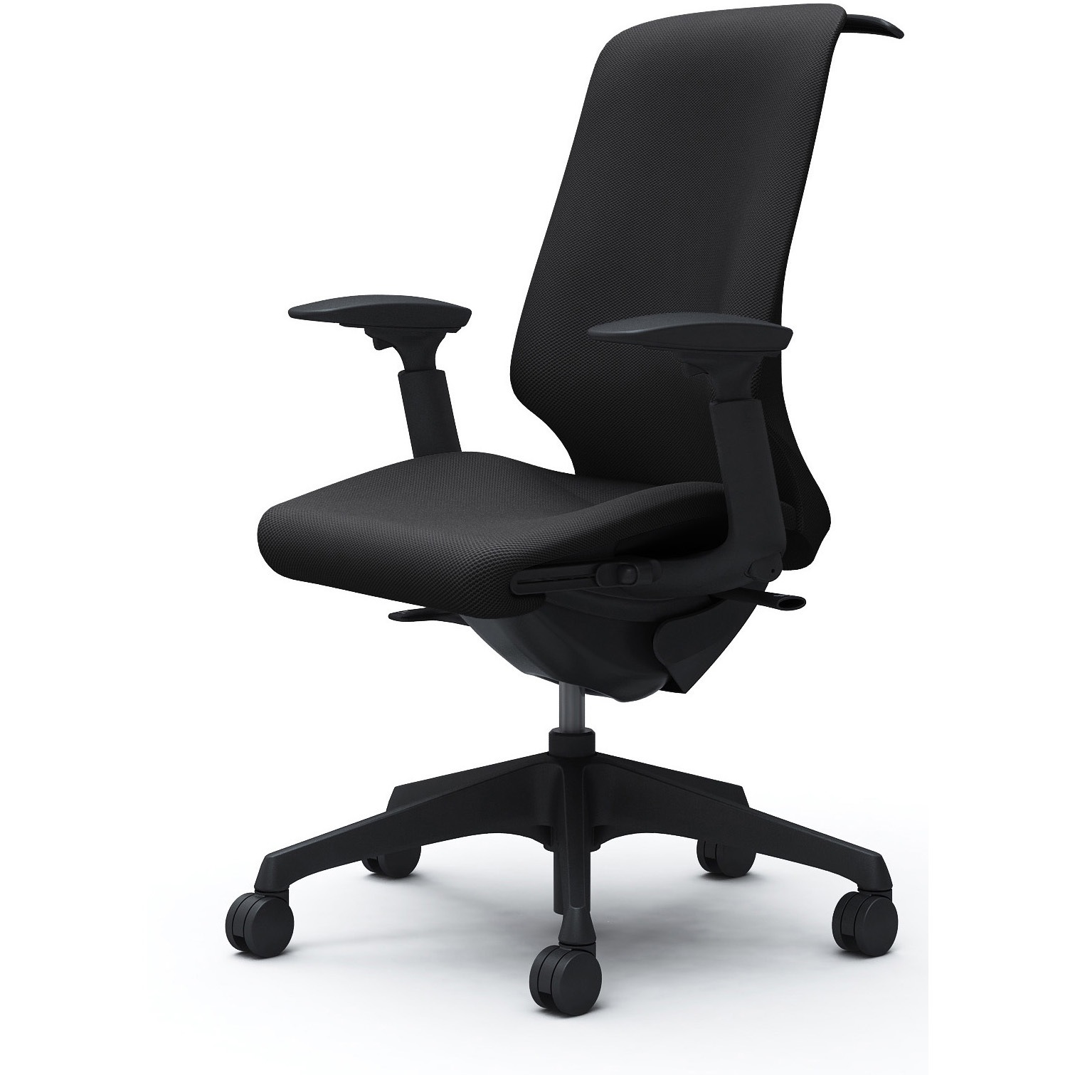 CT4BAA FRU1 スフィア，可動肘，ハイ，ノーマルナイロンC，座調節有，ハンガー有 オカムラ(岡村製作所) リネット ブラック   CT4BAA FRU1