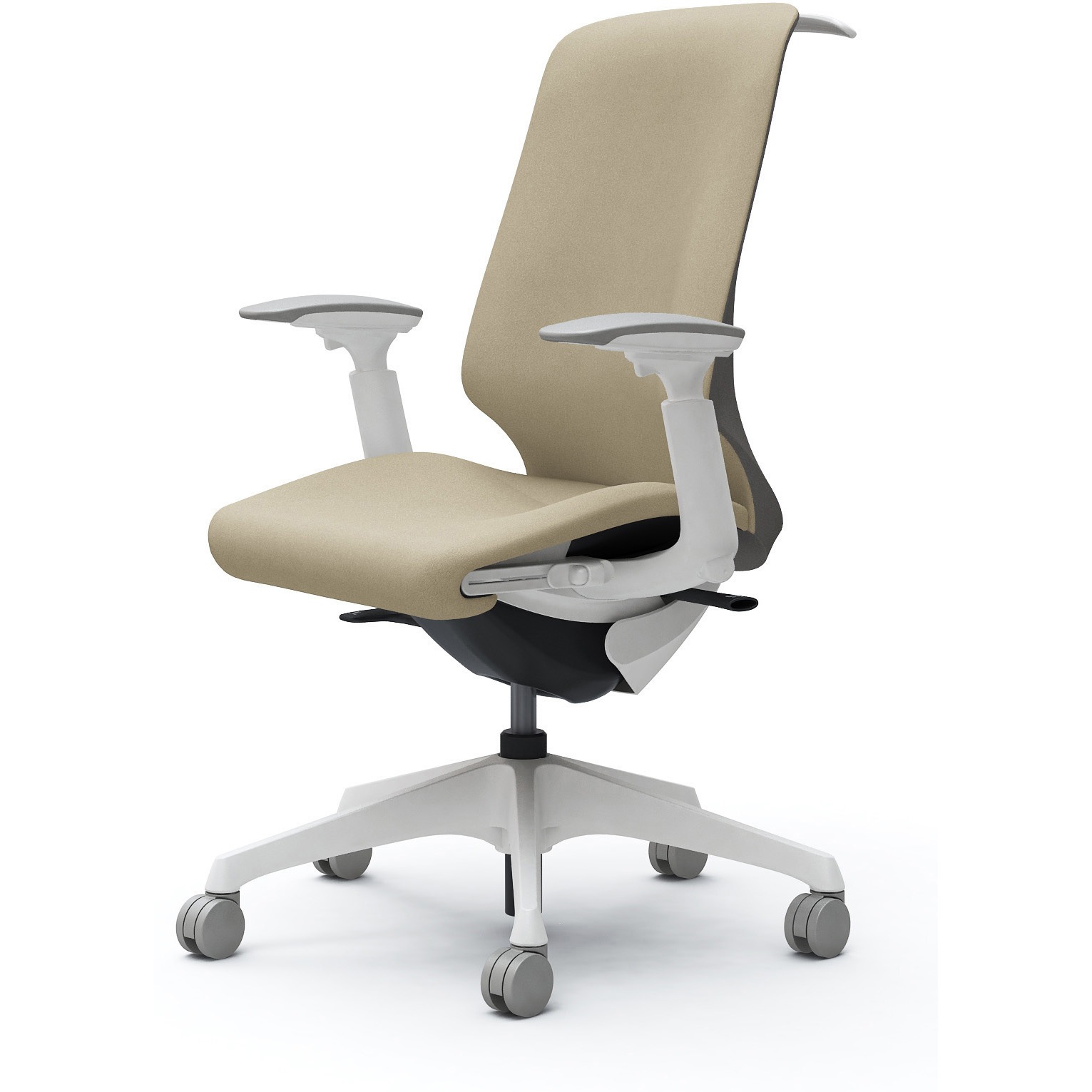 CT4BAC FXW2 スフィア，可動肘，ハイ，ノーマルナイロンC，座調節有，ハンガー有 オカムラ(岡村製作所) インターロック ホワイト   CT4BAC FXW2