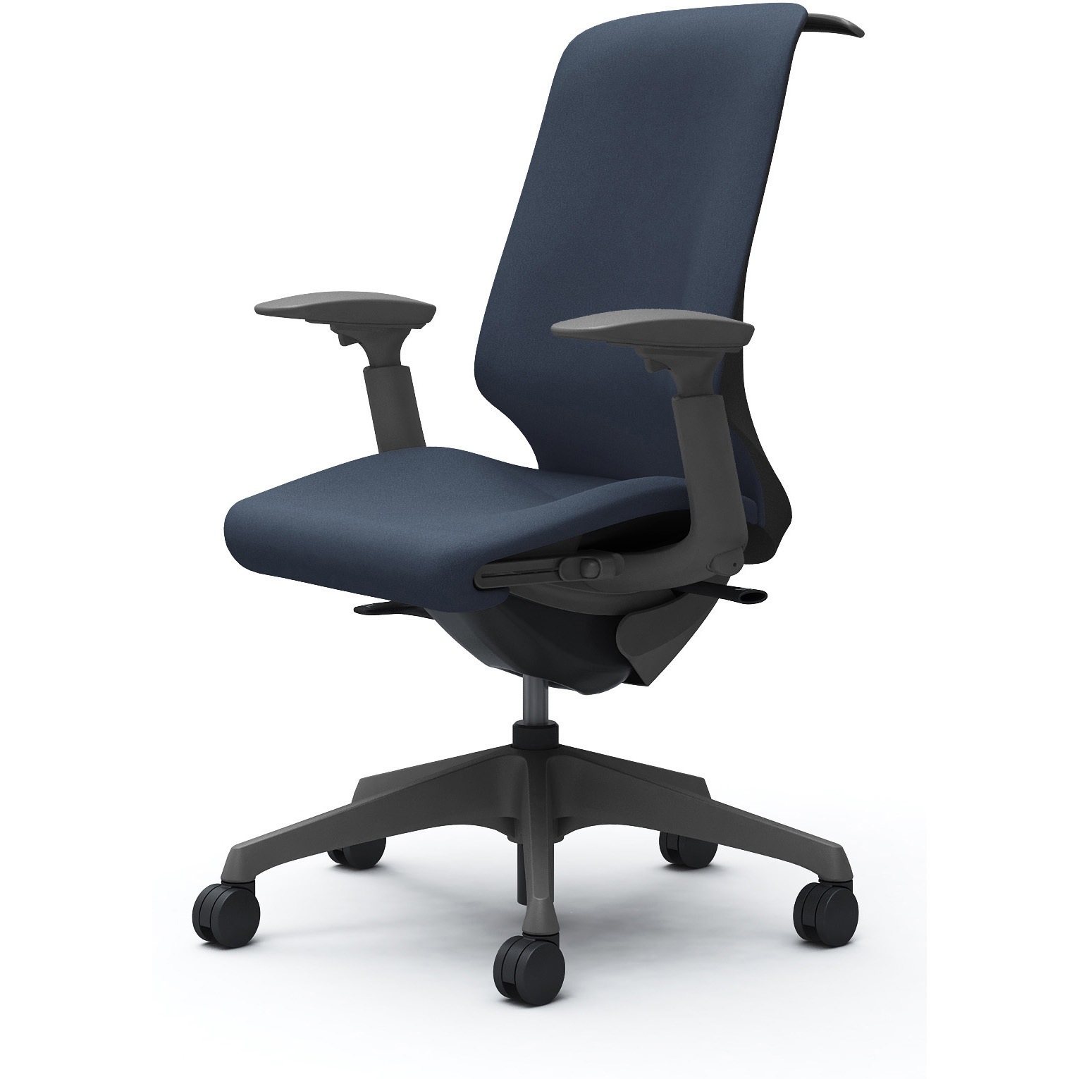 CT4BAE FXW4 スフィア，可動肘，ハイ，ノーマルナイロンC，座調節有，ハンガー有 オカムラ(岡村製作所) インターロック ダークグレー   CT4BAE FXW4