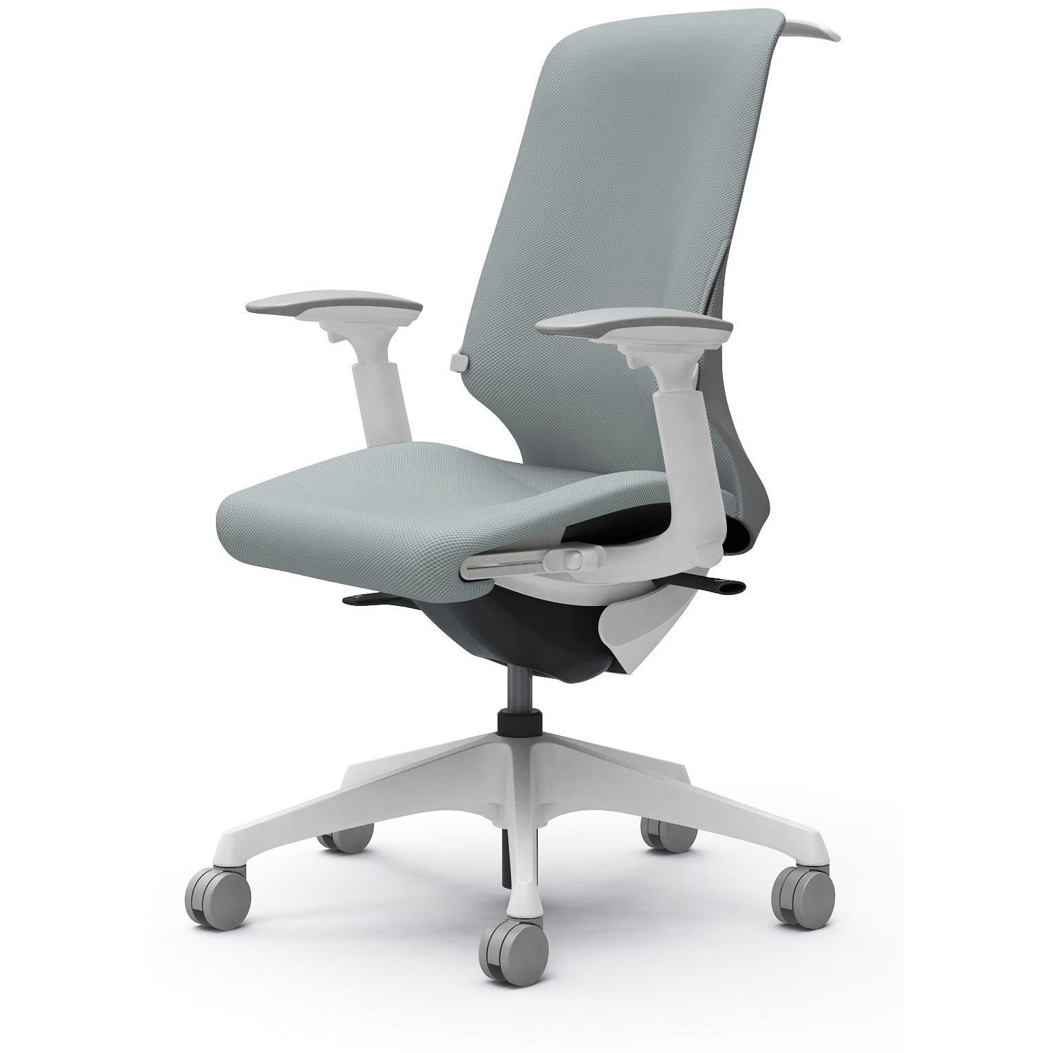 CT4BAD FRU6 スフィア，可動肘，ハイ，ノーマルナイロンC，座調節有，ハンガー有，ランバー有 オカムラ(岡村製作所) リネット ホワイト   CT4BAD FRU6