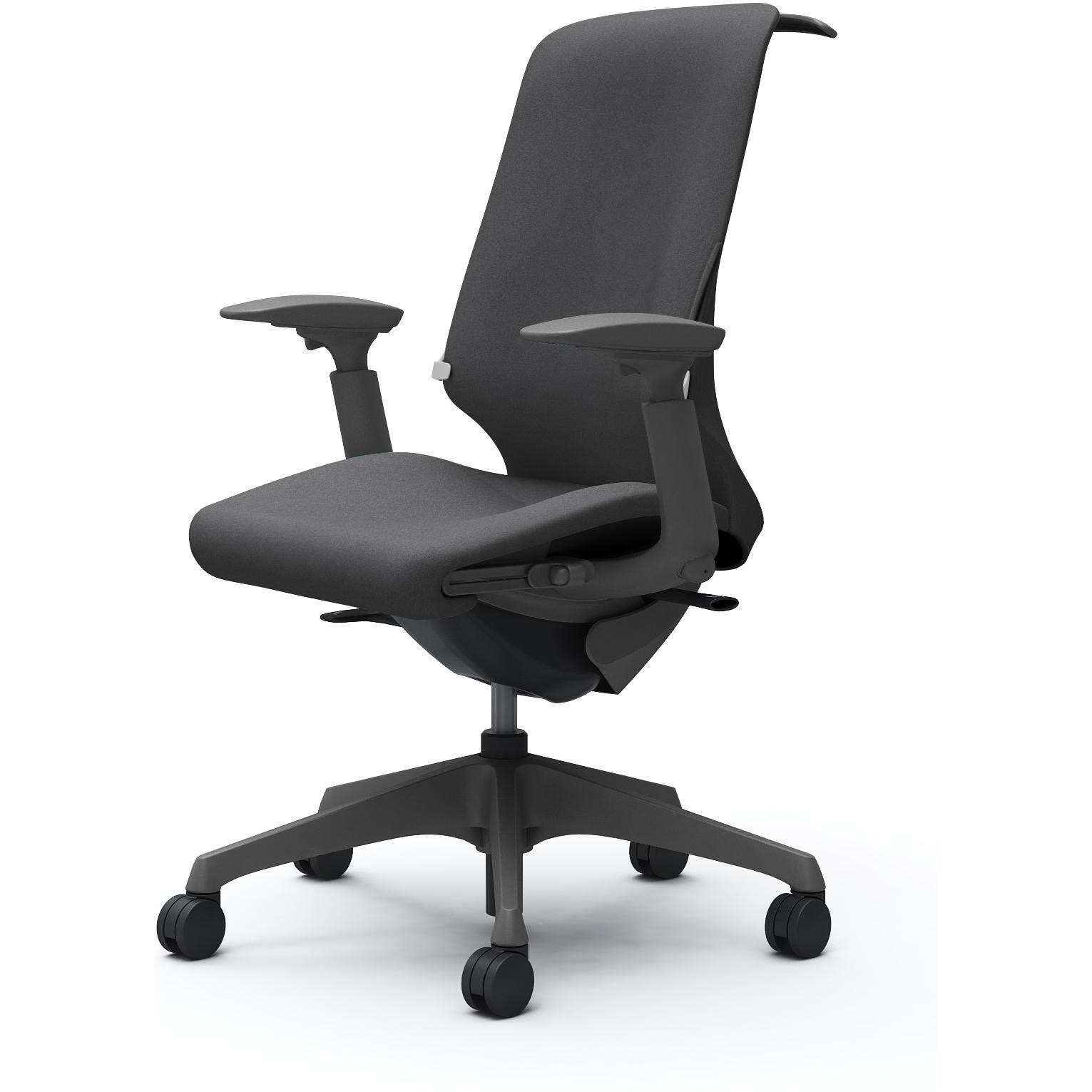 CT4BAF FXW0 スフィア，可動肘，ハイ，ノーマルナイロンC，座調節有，ハンガー有，ランバー有 オカムラ(岡村製作所) インターロック ダークグレー   CT4BAF FXW0