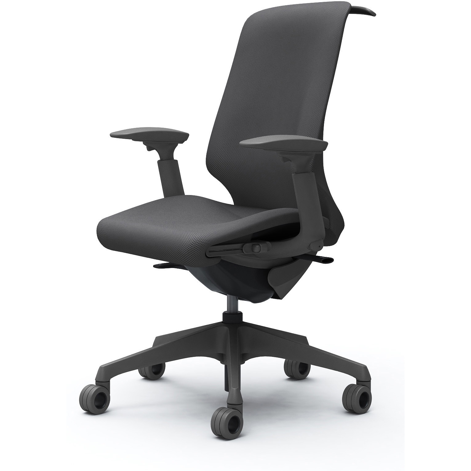 CT4BFE FRU2 スフィア，可動肘，ハイ，ホローウレタンC，座調節有，ハンガー有 オカムラ(岡村製作所) リネット ダークグレー   CT4BFE FRU2