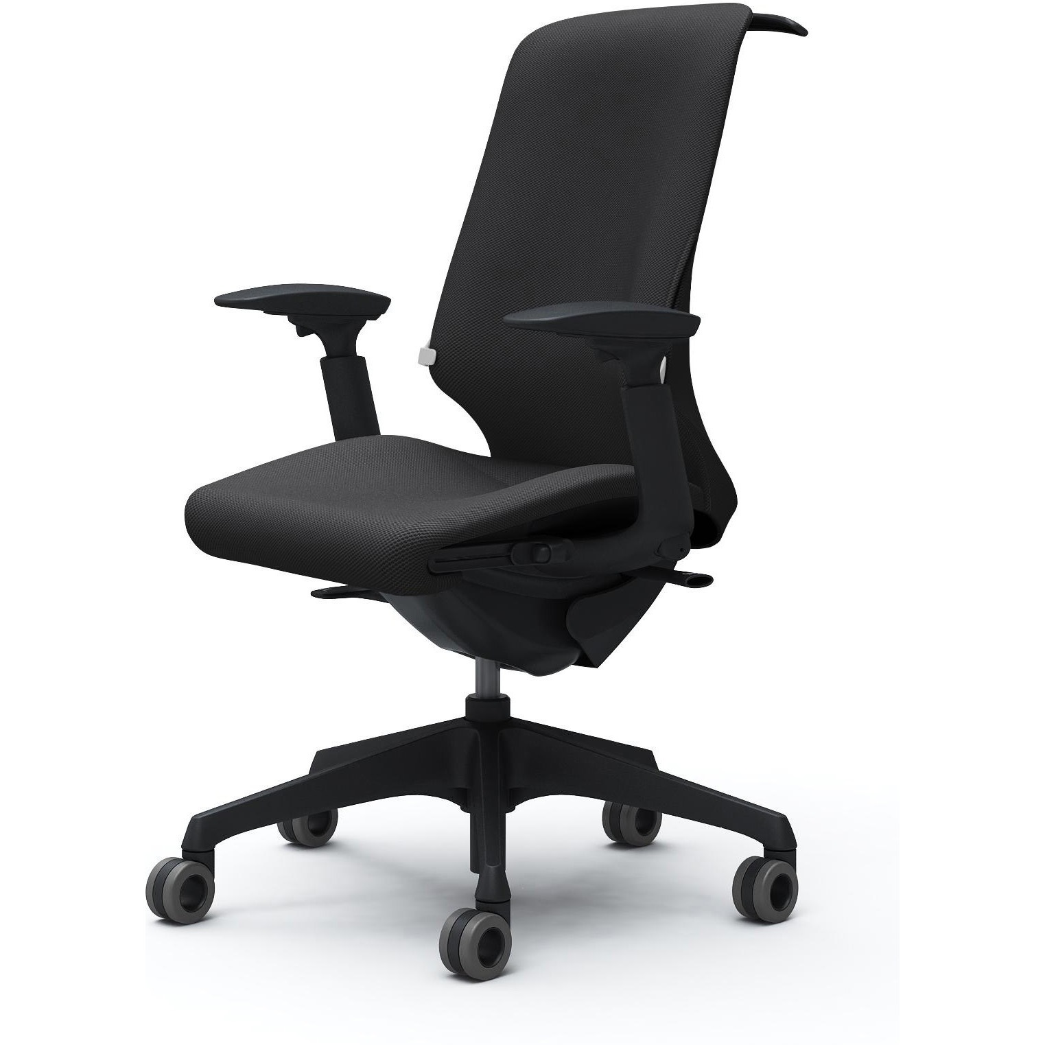 CT4BFB FRU1 スフィア，可動肘，ハイ，ホローウレタンC，座調節有，ハンガー有，ランバー有 オカムラ(岡村製作所) リネット ブラック   CT4BFB FRU1