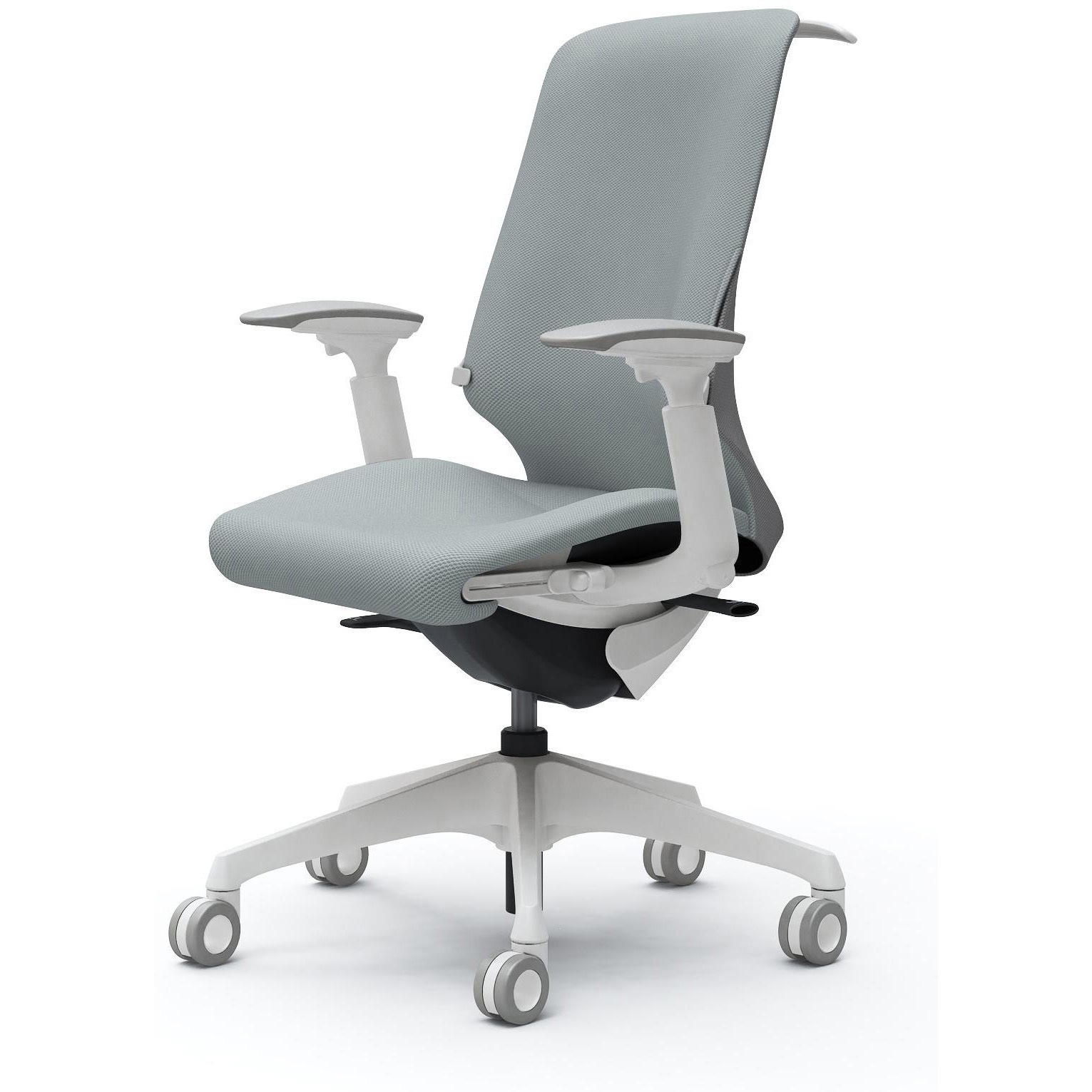 CT4BFD FRU6 スフィア，可動肘，ハイ，ホローウレタンC，座調節有，ハンガー有，ランバー有 オカムラ(岡村製作所) リネット ホワイト   CT4BFD FRU6