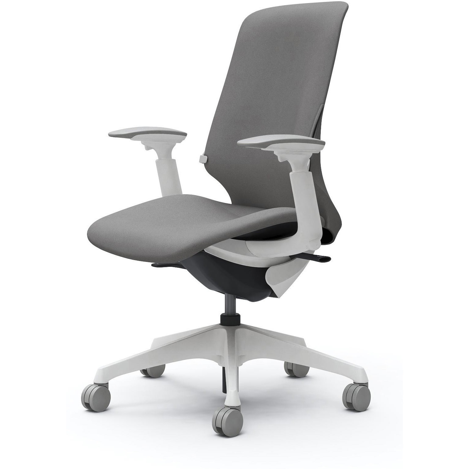 CT4CAD FXW1 スフィア，可動肘，ハイ，ノーマルナイロンC，座調節無，ランバー有 オカムラ(岡村製作所) インターロック ホワイト   CT4CAD FXW1