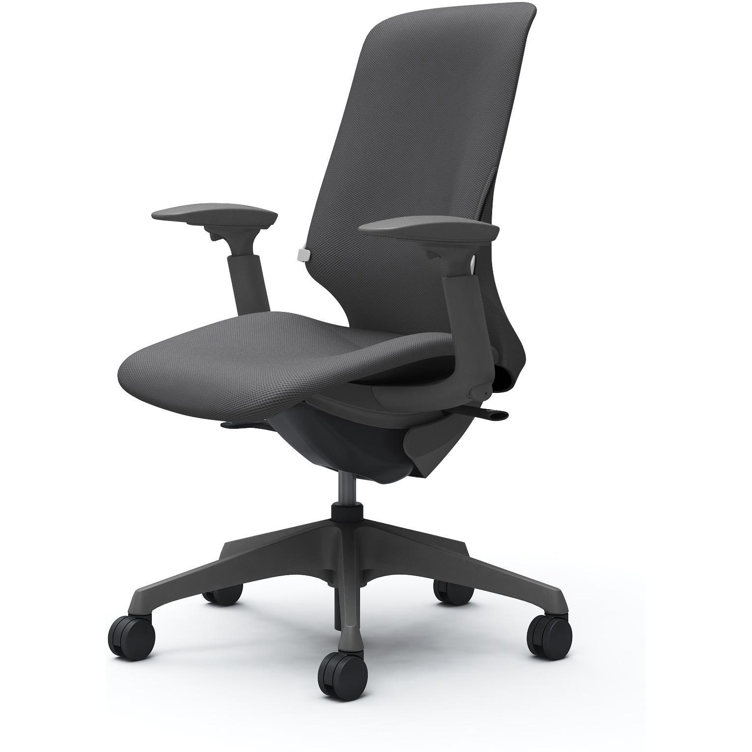 CT4CAF FRU2 スフィア，可動肘，ハイ，ノーマルナイロンC，座調節無，ランバー有 オカムラ(岡村製作所) リネット ダークグレー   CT4CAF FRU2