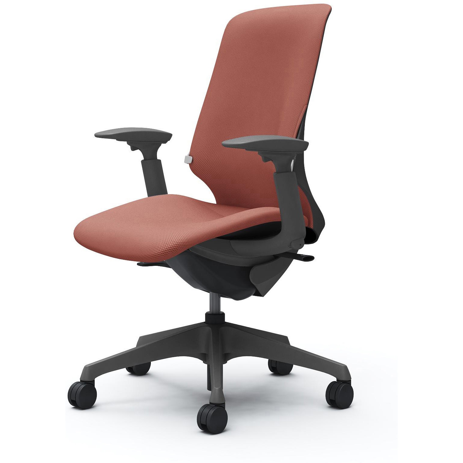 CT4CAF FRU9 スフィア，可動肘，ハイ，ノーマルナイロンC，座調節無，ランバー有 オカムラ(岡村製作所) リネット ダークグレー   CT4CAF FRU9