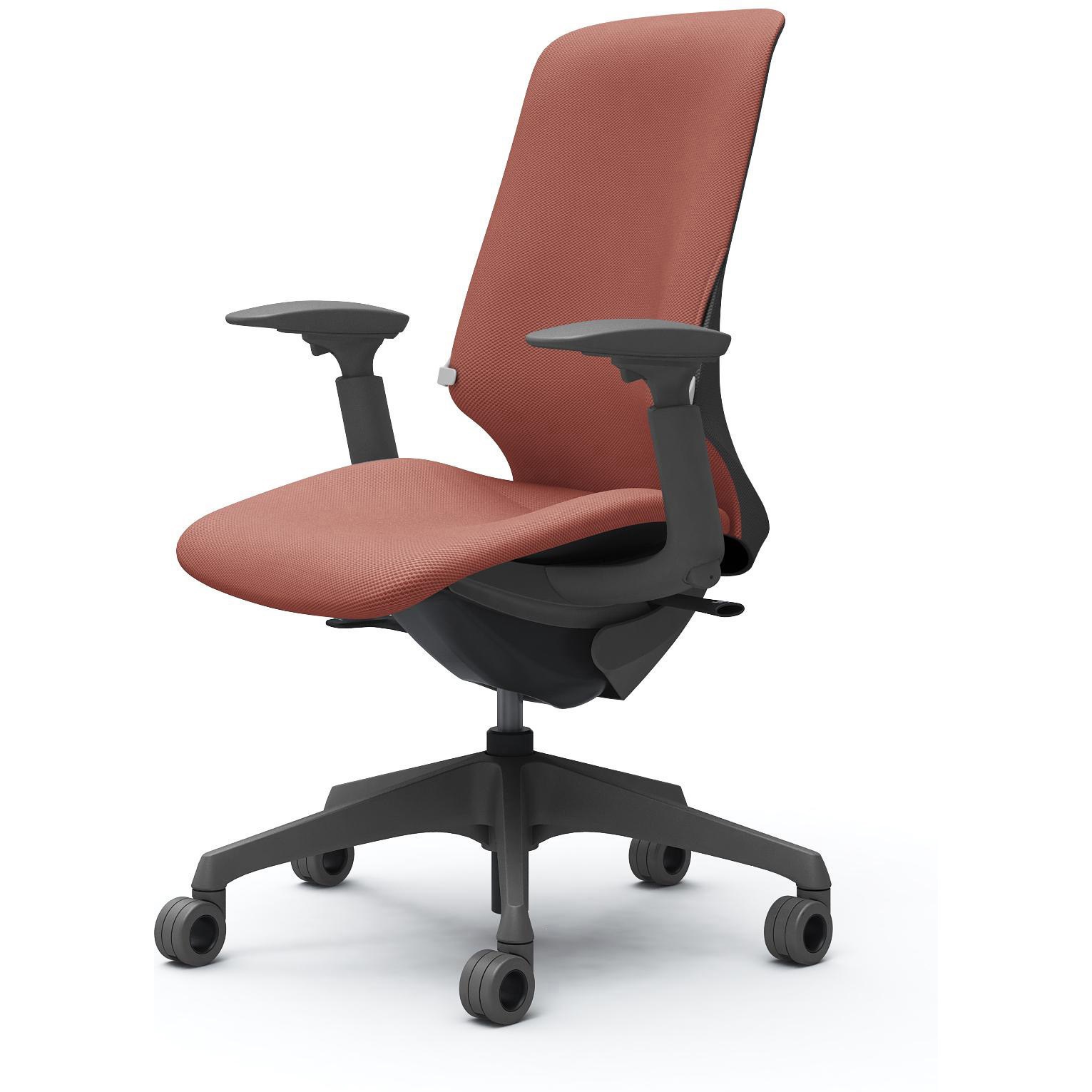 CT4CFF FRU9 スフィア，可動肘，ハイ，ホローウレタンC，座調節無，ランバー有 オカムラ(岡村製作所) リネット ダークグレー   CT4CFF FRU9