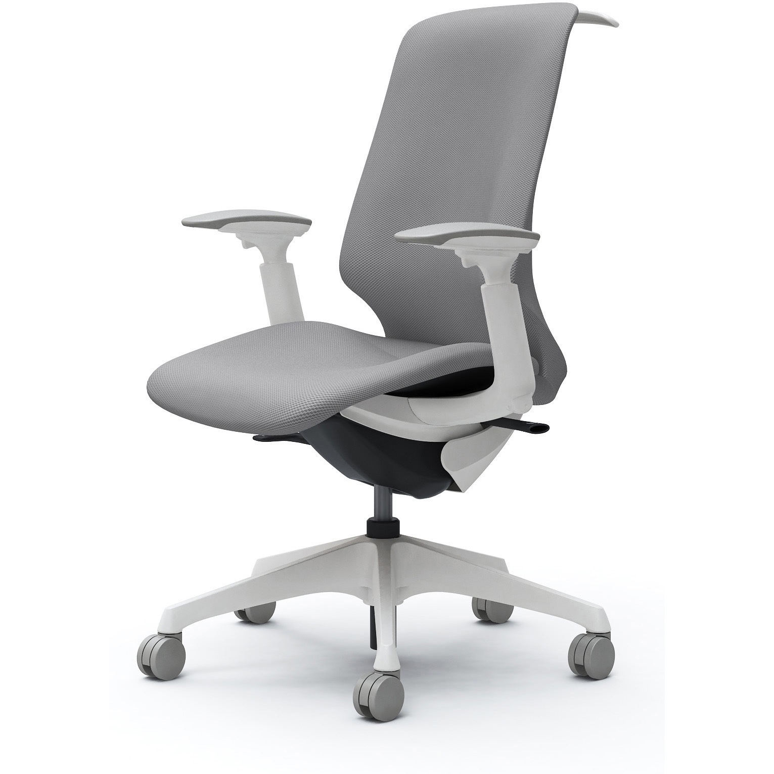 CT4DAC FRU3 スフィア，可動肘，ハイ，ノーマルナイロンC，座調節無，ハンガー有 オカムラ(岡村製作所) リネット ホワイト   CT4DAC FRU3