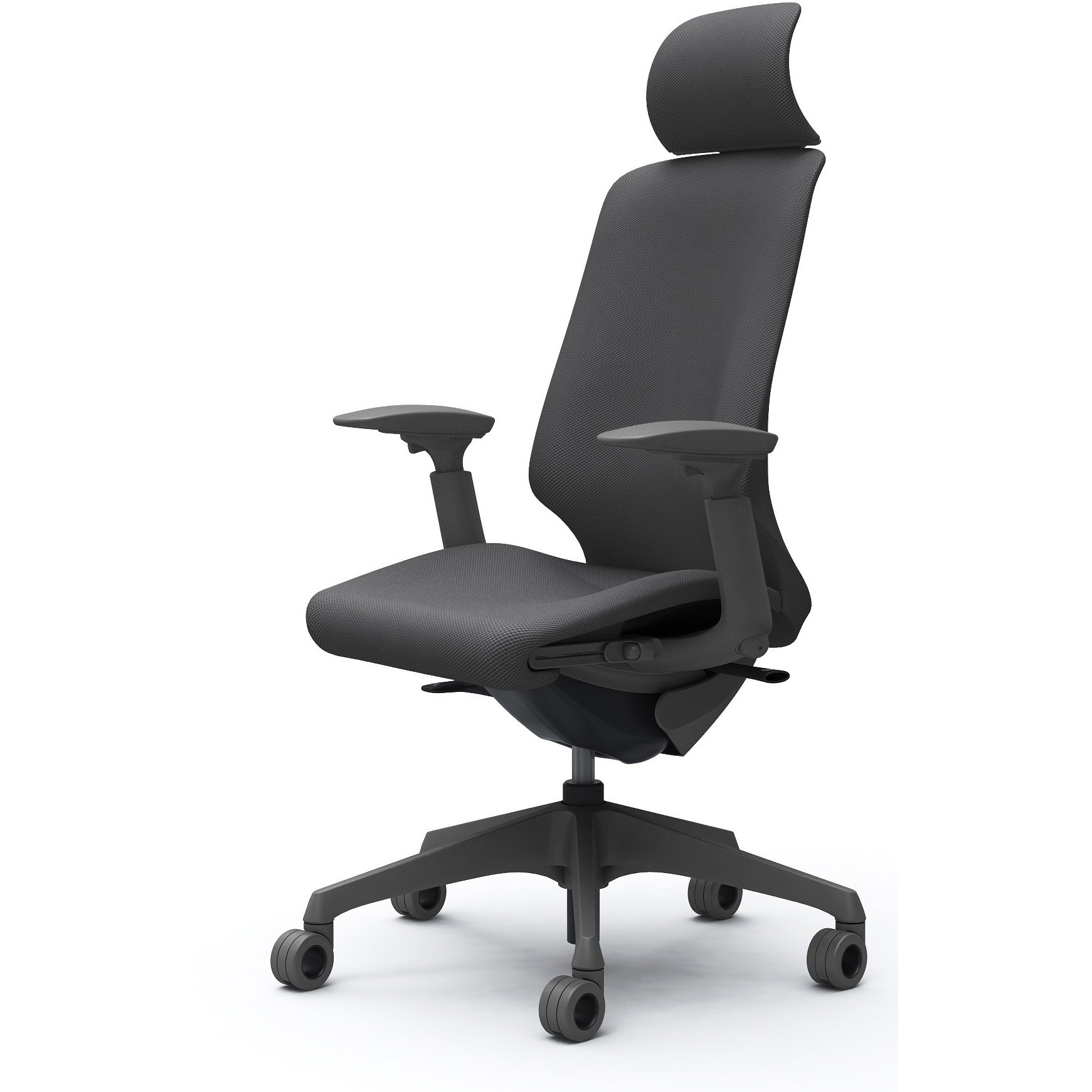 CT4EFE FRU2 スフィア，可動肘，EXハイ，ホローウレタンC，座調節有 オカムラ(岡村製作所) リネット ダークグレー   CT4EFE FRU2