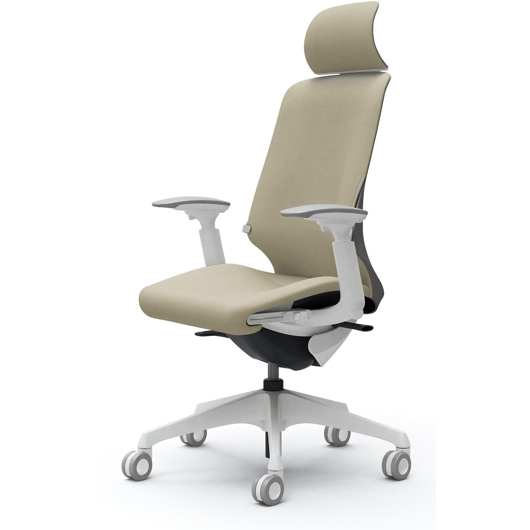 CT4EFD FXW2 スフィア，可動肘，EXハイ，ホローウレタンC，座調節有，ランバー有 オカムラ(岡村製作所) インターロック ホワイト   CT4EFD FXW2