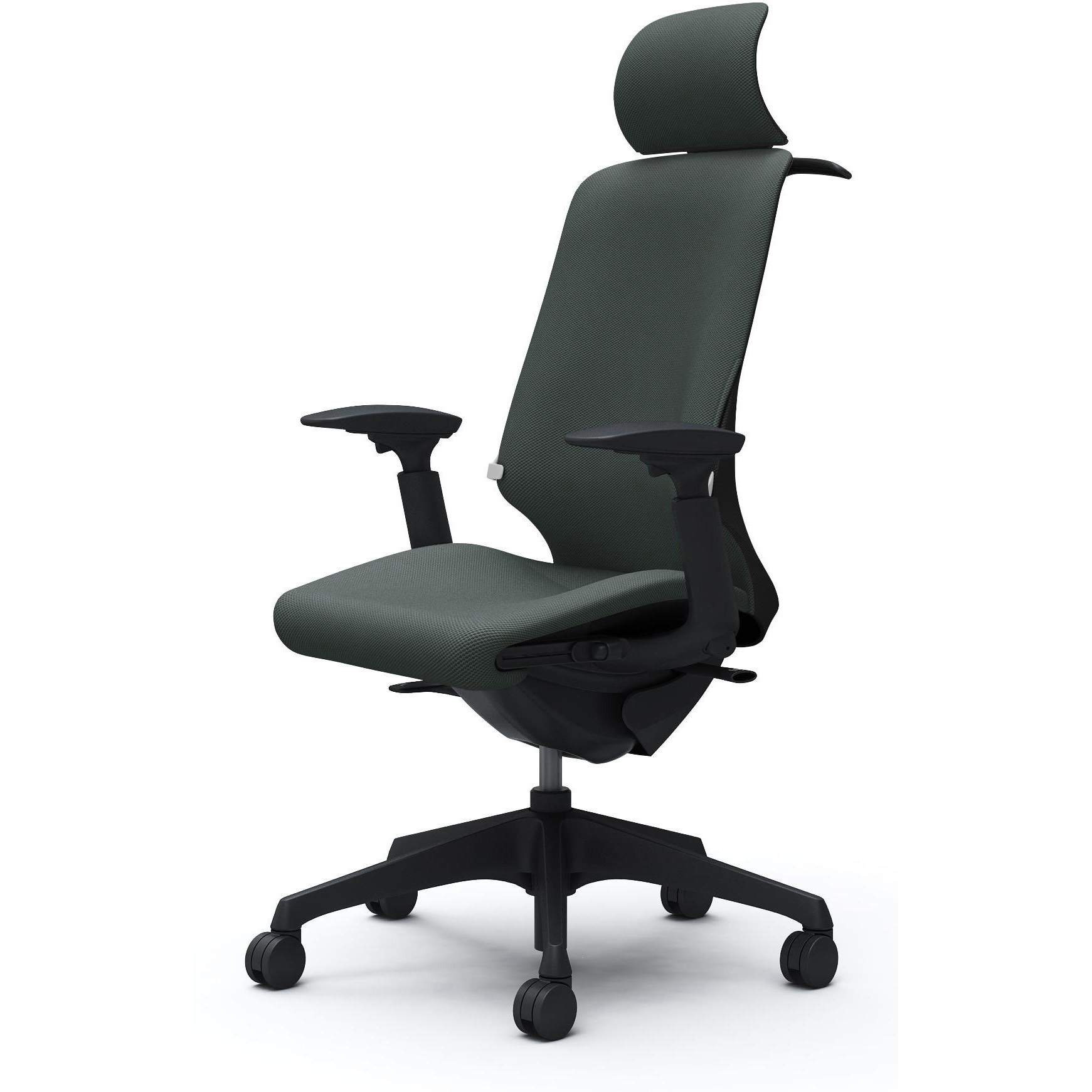 CT4FAB FRU5 スフィア，可動肘，EXハイ，ノーマルナイロンC，座調節有，ハンガー有，ランバー有 オカムラ(岡村製作所) リネット ブラック   CT4FAB FRU5