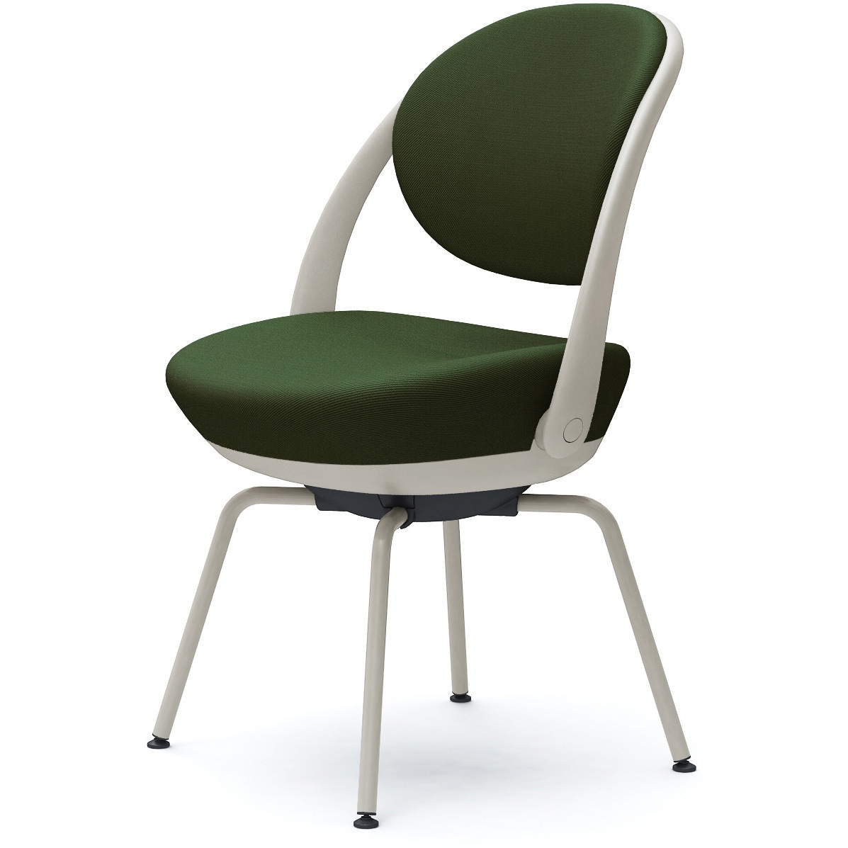 8CBAGL FKY5 パラベル，スタンダードタイプ，スチール4本脚 オカムラ(岡村製作所) 肘なし ツイル ライトグレージュボディ   8CBAGL FKY5