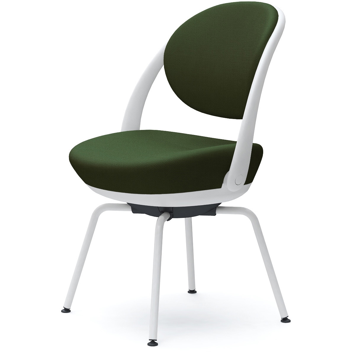 8CBAGW FKY5 パラベル，スタンダードタイプ，スチール4本脚 オカムラ(岡村製作所) 肘なし ツイル ホワイトボディ   8CBAGW FKY5