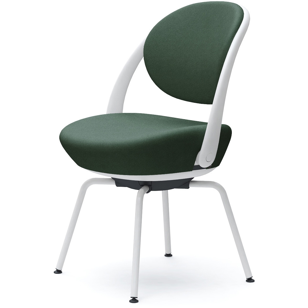 8CBAGY FXW5 パラベル，カバーリングタイプ，スチール4本脚 オカムラ(岡村製作所) 肘なし インターロック ホワイトボディ   8CBAGY FXW5