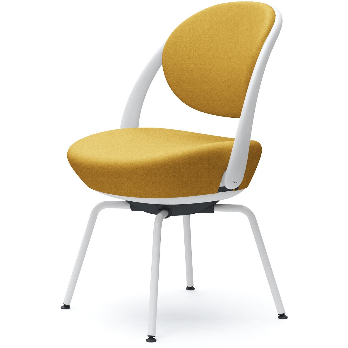 8CBAGY FXW7 パラベル，カバーリングタイプ，スチール4本脚 オカムラ(岡村製作所) 肘なし インターロック ホワイトボディ   8CBAGY FXW7