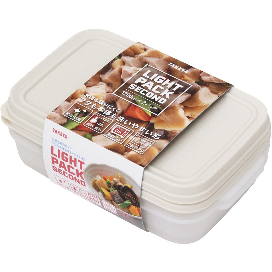 10824 ライトパック セカンド タケヤ化学工業 角 電子レンジ対応