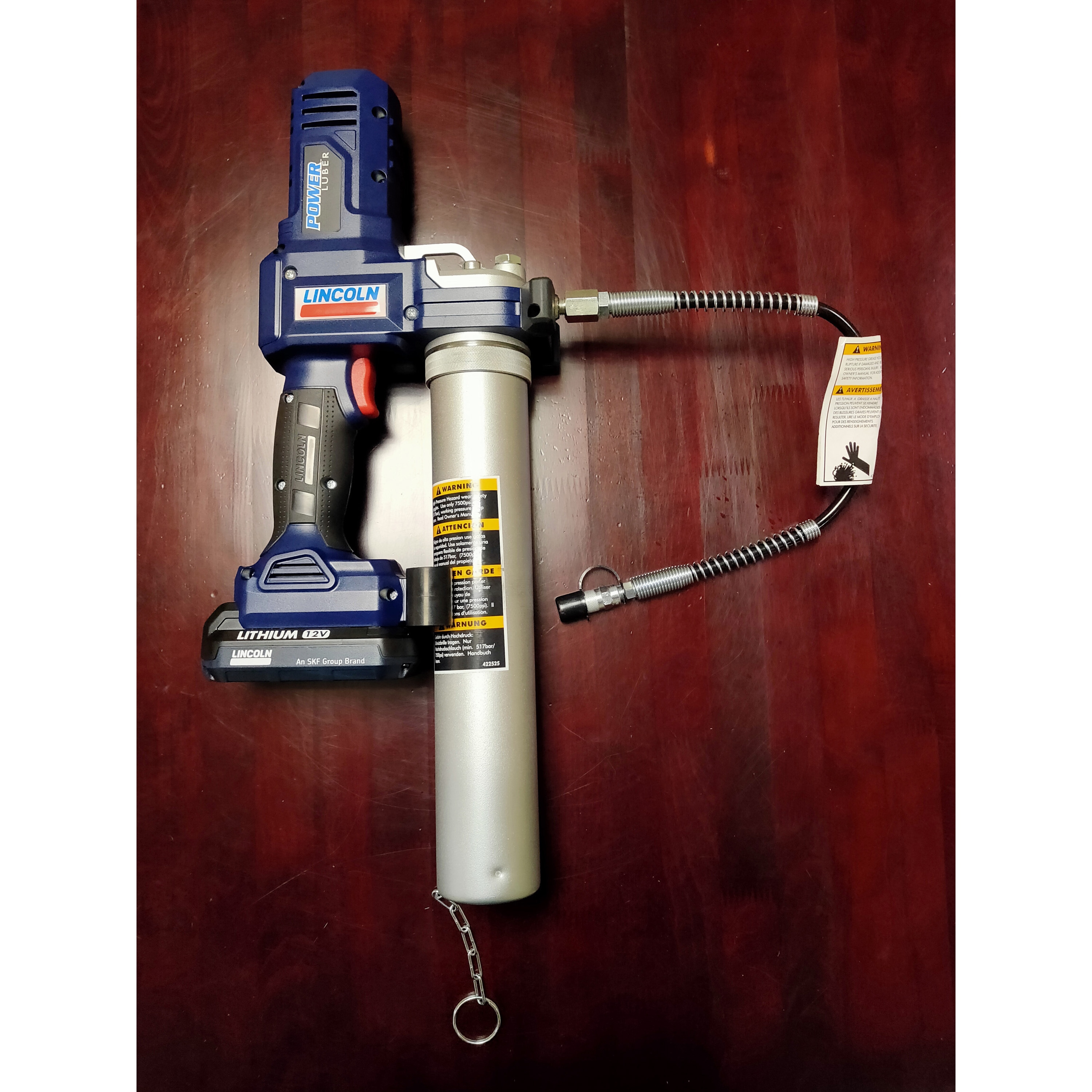 1600J-H 電動式グリースガンフレキシブルホースタイプ(充電式