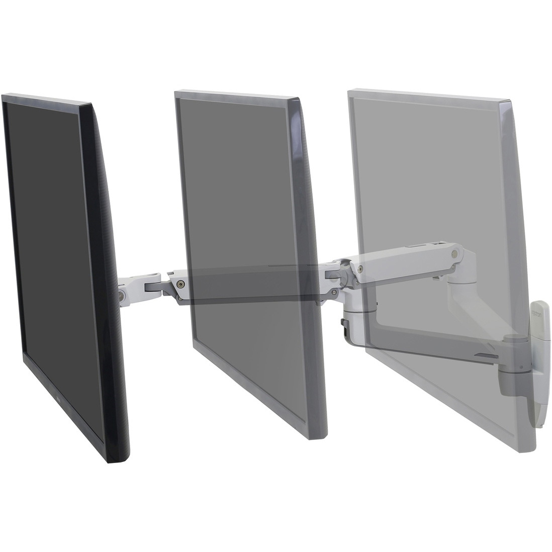 45-243-216 エルゴトロン LX モニターアーム 壁掛け ホワイト 34インチ