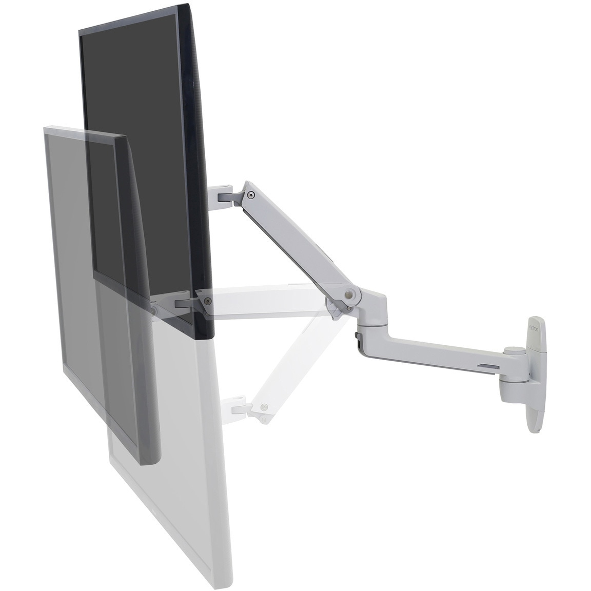45-243-216 エルゴトロン LX モニターアーム 壁掛け ホワイト 34インチ