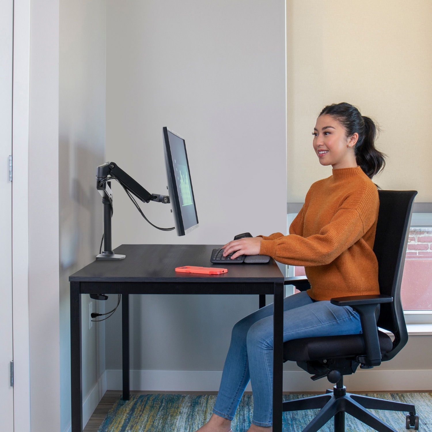 45-537-224 エルゴトロン LX モニターアーム 長身ポール ロングポール