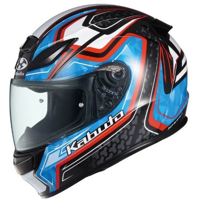 SHUMA FROZE OGK KABUTO ブラックブルー色 L