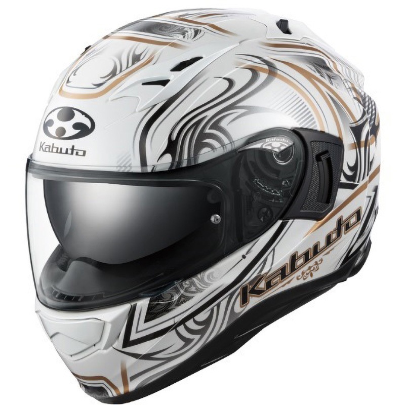 KAMUI 3 JAG OGK KABUTO パールホワイトゴールド色 XL