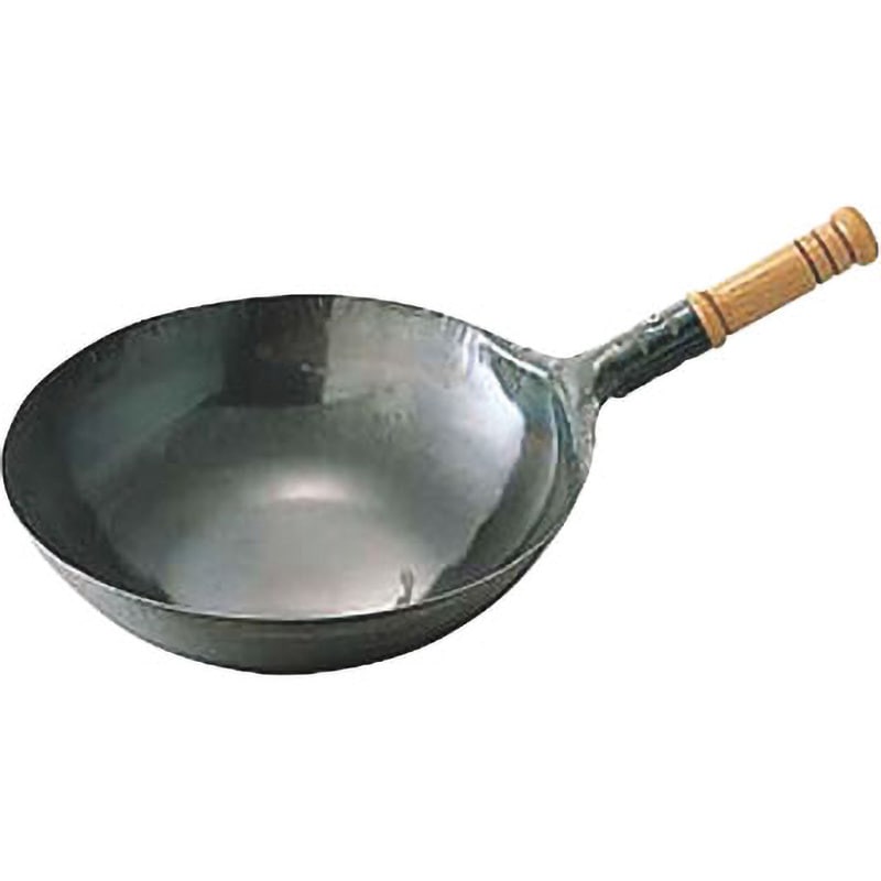 24cm 鉄打出木柄北京鍋 1個 カンダ 【通販モノタロウ】