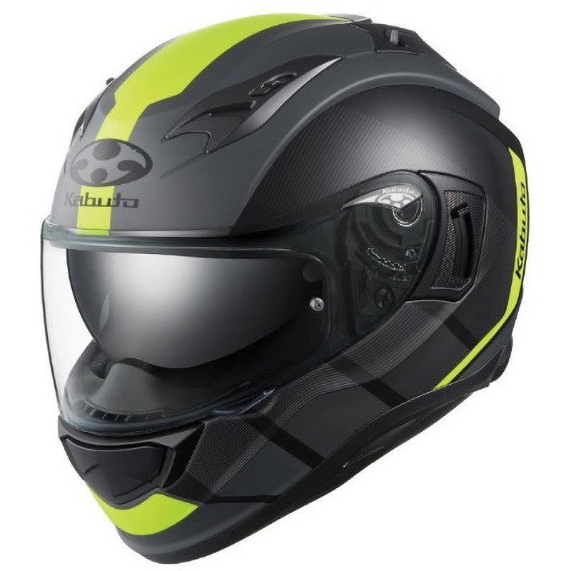 KAMUI 3 JM OGK KABUTO フラットブラックイエロー色 L