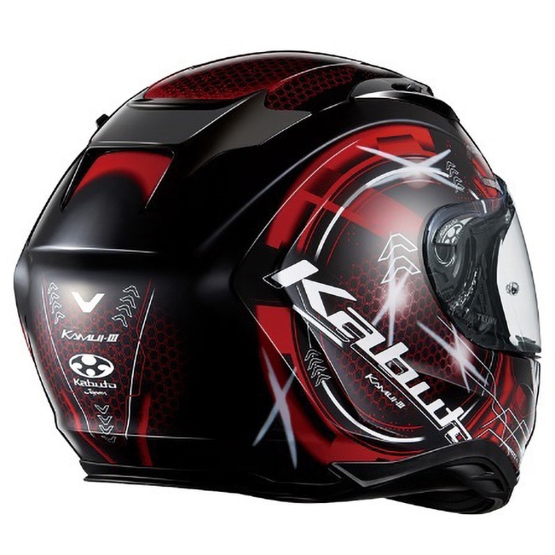 【美品】 OGK Kabuto KAMUI-3 ESTELA Size:M KAMUI 3 ESTELA OGK KABUTO(オージーケーカブト) ブラックレッド色 S