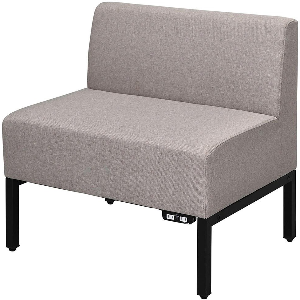 RFFBS-72BE-NC カッコ ファブリックソファ パネル無し W720 コンセント付き 1台 アール・エフ・ヤマカワ 【通販モノタロウ】