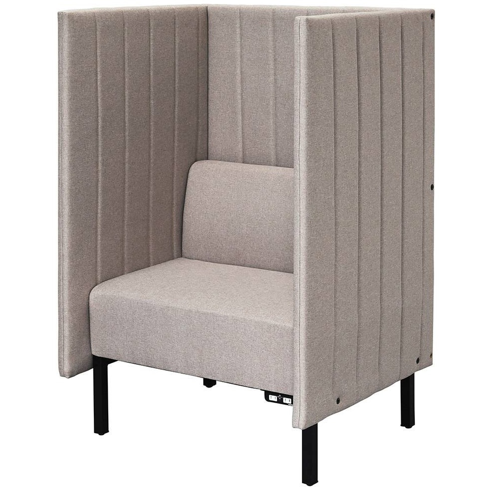 RFFBS-8012BER-NC カッコ ファブリックソファ 両側パネルタイプ H1230 コンセント付き 1台 アール・エフ・ヤマカワ 【通販モノタロウ】