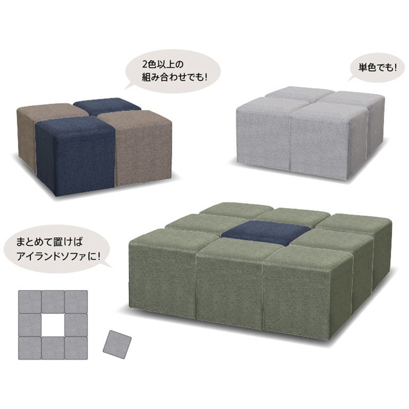KB-38【新入荷 リサイクル品】ワッフル 2シーターソファ グレー 