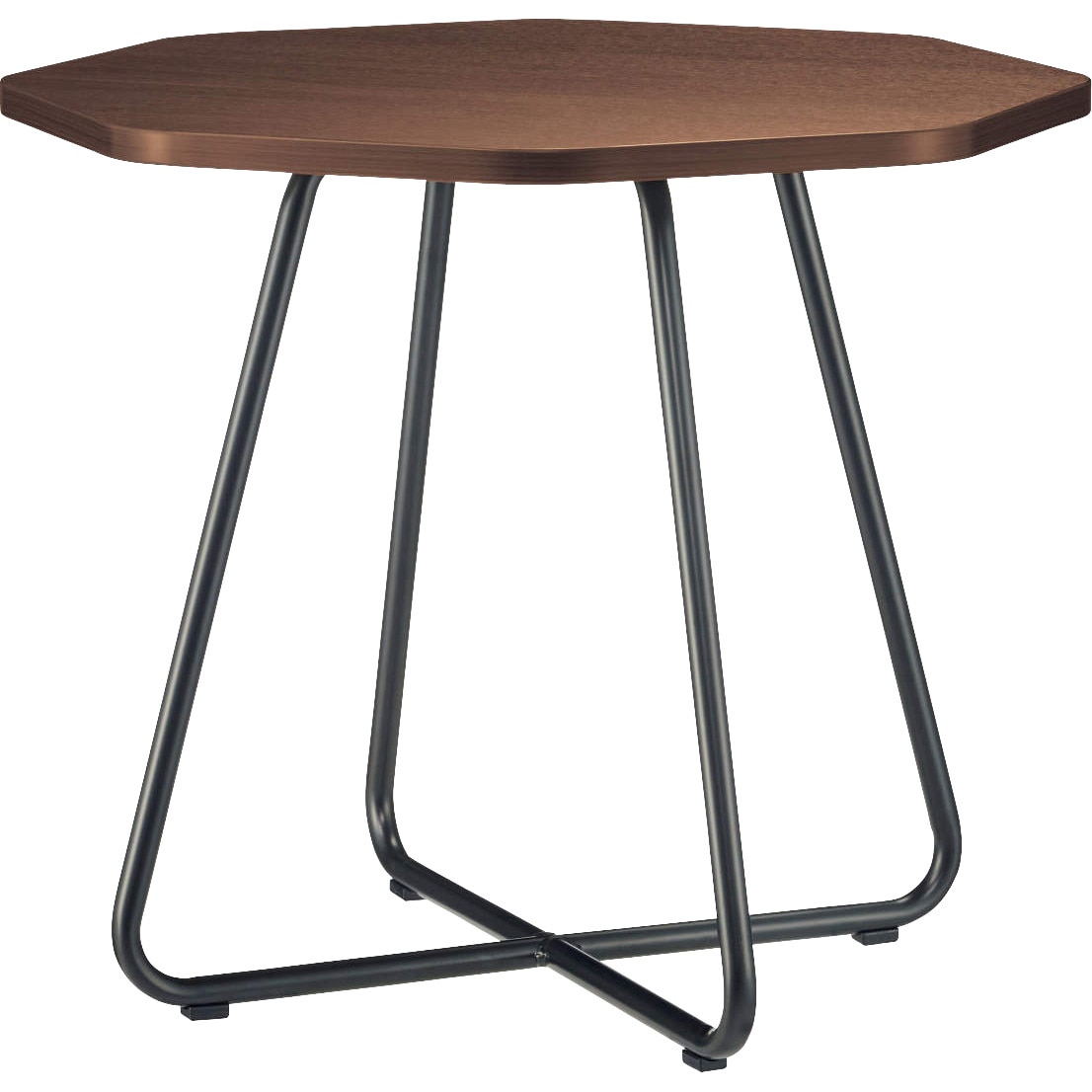 SK-LT654-WNK ローテーブル(スコーグ) LION (ライオン事務器) ウォールナット色 高さ540mm幅677mm奥行677mm  SK-LT654-WNK