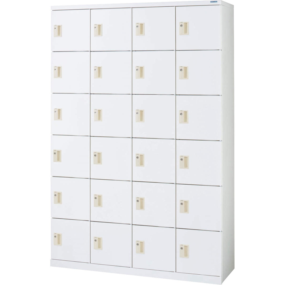 TM46-24HK 多目的ロッカー LION (ライオン事務器) ホワイト色 内筒交換錠 人数24人用 幅1200mm奥行380mm高さ1790mm  TM46-24HK