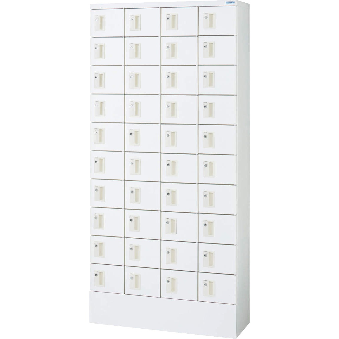 KM40-40HK 小物ロッカー LION (ライオン事務器) ホワイト色 内筒交換錠 人数40人用 幅800mm奥行300mm高さ1700mm  KM40-40HK