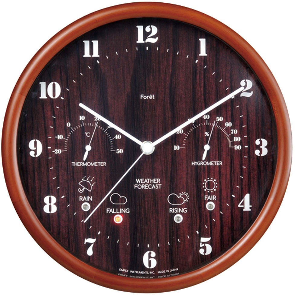 EMPEX 掛け時計 ウォールクロック ウェザーパルII気象台 BW-5221